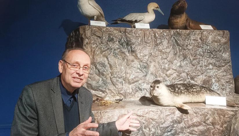 Mikola Vasilenko, guide of the Latvian National Museum of Natural History